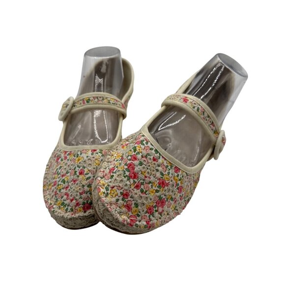 CL by Laundry Size 11 Mary Jane Floral Mary Jane Espadrille Flats Womens - Picture 1 of 8